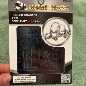 3D Metal Model Roller Coaster Building Set